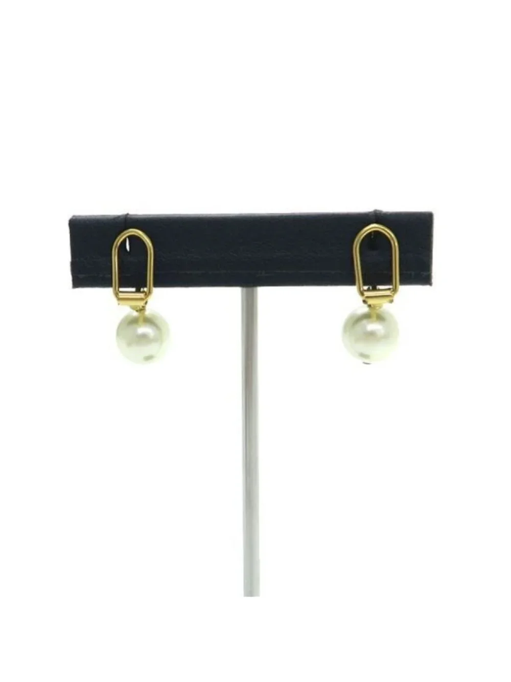 Dior CD Navy Clip Earrings